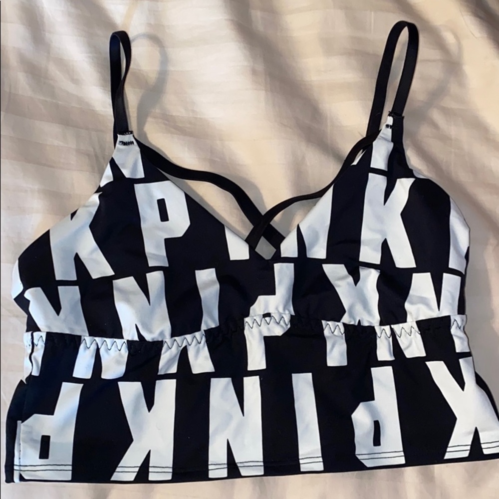 Pink cross in the front bralette